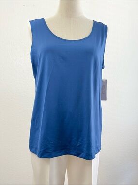 Chico's Travelers Classic Tank Top - Royal Blue NWT